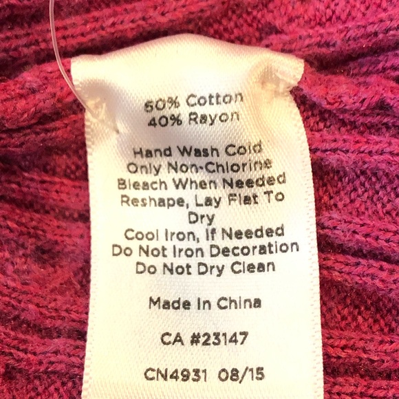 Joie Women’s Knit Pink Sweater with Tie Collar MED - Picture 6 of 6